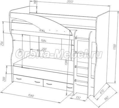 Детская кровать своими руками: чертежи, фото, материал изготовления -  Дневники ремонта obustroeno.club