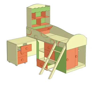 Купить детскую мебель недорого | Модульная спальня Фруттис
