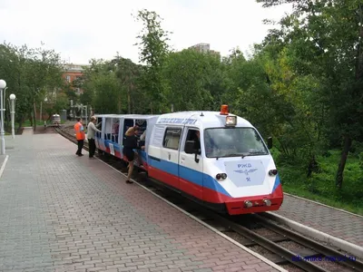 Детская железная дорога в Нижнем Новгороде.