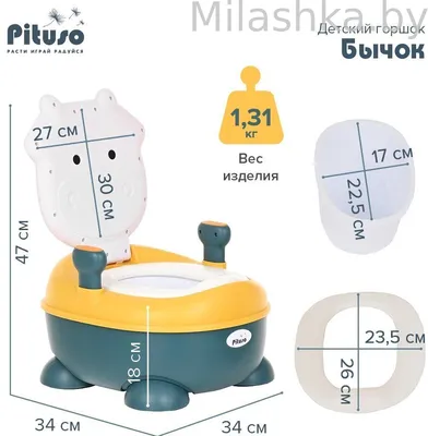 PITUSO: Детский горшок Лошадка Blue/Бирюзовый 51*23*44 см: купить в  интернет-магазине Meloman | Астана, Алматы, Казахстан