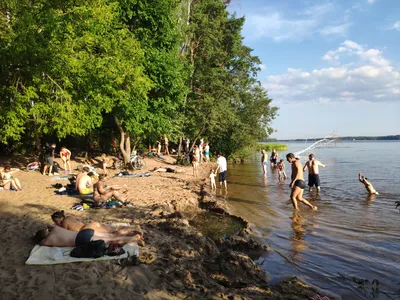 Дикий пляж на окраине Зеленоградска, Калининградская область