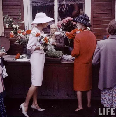 The Terrier and Lobster: Christian Dior Models in 1959 Communist Moscow  Photographed by Howard Sochurek