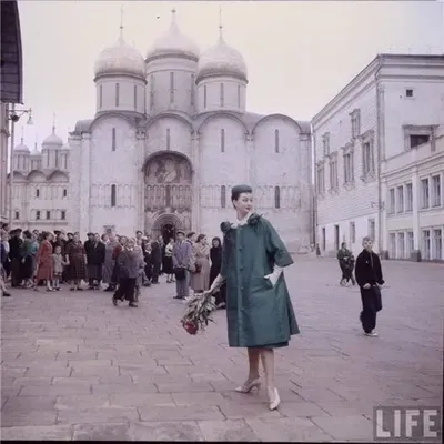 Christian Dior в Москве. 1959 год. Фотосессия для журнала Life | Пикабу