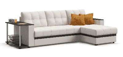 Угловой диван Атланта Люкс экокожа белый купить по низкой цене |  интернет-магазин Диван Босс