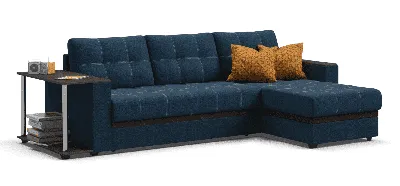 Угловой диван Атланта Люкс рогожка Malmo синий купить по низкой цене |  интернет-магазин Диван Босс