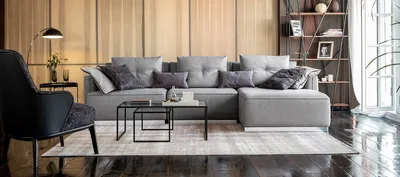 Купить П образный диван недорого, доставка на дом - Furnikon