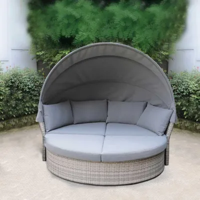 Трехместный диван из натурального ротанга DNR-34 купить в интернет-магазине  Laviani