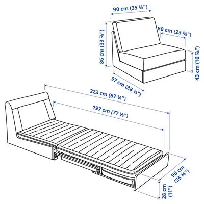 3-местный диван-кровать - IKEA DÅNHULT/DANHULT, 78x96x220см, серый,  ДАНХУЛЬТ ИКЕА за 97595 рублей в по России и в г. Ярославль арт. 00572462  без предоплат — интернет-магазин ВАМДОДОМА