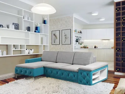 Купить Угловой диван-кровать DREAMART Манхэттен с левым углом с доставкой  по выгодной цене в интернет магазине Hoff.ru. Характеристики, фото и отзывы.