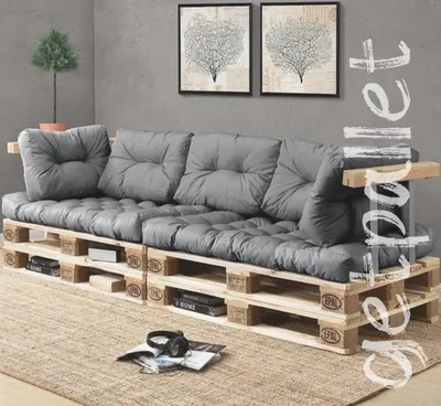 Диван из поддонов pallet sofa СТРОИМ ДЛЯ СЕБЯ - YouTube