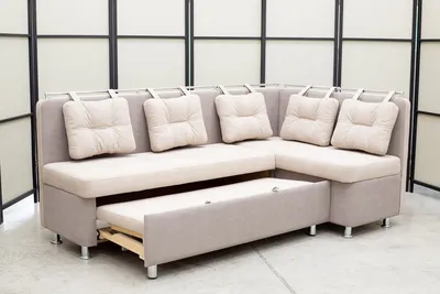 Кухонный угловой диван Денвер со спальным местом купить за 30 660 ₽ в СПб.  Цены и фото