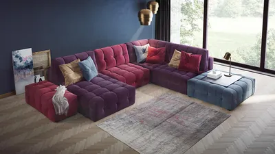 Модульный диван MOON 160 #6 100x205 купить по цене от 206600 руб. —  интернет магазин Новый Магнат