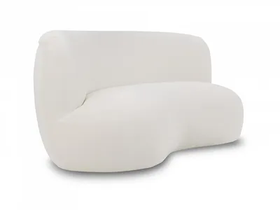 Полукруглый диван в отделке из кожи Circus, Rugiano - Мебель МР