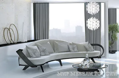 Полукруглый модульный диван - изготовление на заказ по индивидуальным  размерам