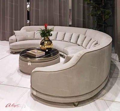 Купить круглый диван для гостиной KD 04 под заказ по Вашим размерам.