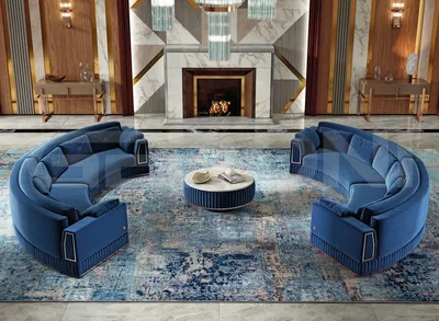 Дизайнерский радиусный диван для гостиной Apriori N из массива дерева в  современном стиле - Мир Мебели России