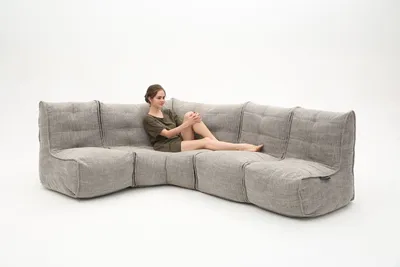Угловой модульный диван Mod4 L Sofa™ - Keystone Grey (светло-серый) -  купить по цене 91 990₽