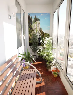 Дизайн балкона в квартире фото
