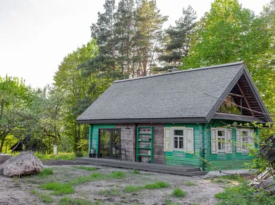 Фотографии деревенского дома с большими окнами