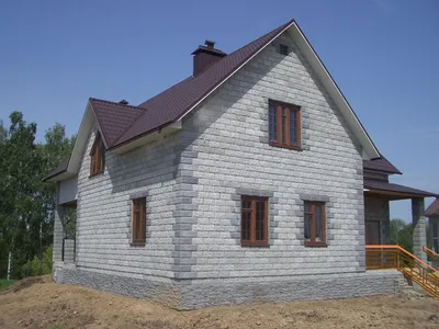 Фото дома 6 на 6 с камином