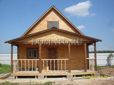 Фото дома 6 на 6 с открытой планировкой