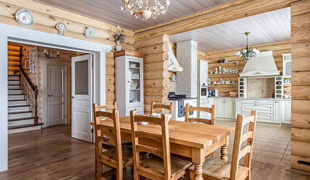 Красивый дизайн дома из бревна на фото Красивый дизайн дома из бревна на фото