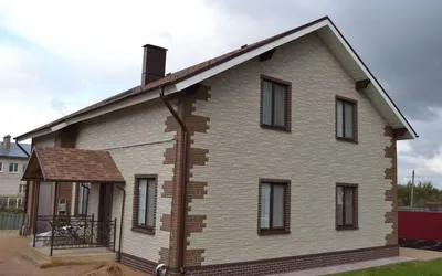Дизайн дома из фасадных панелей на фото