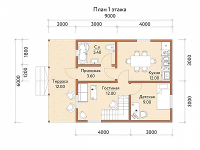 Дизайн домов 6 на 9 фото
