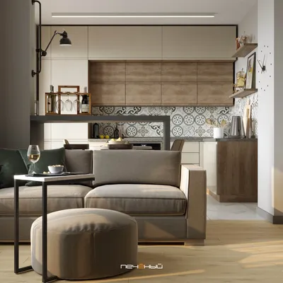 Есть решение: 9 проектов кухни-гостиной 20 кв.м | Houzz Россия