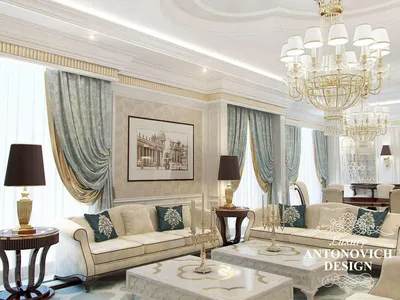 Современная классика в интерьере гостиной - Luxury Antonovich Design