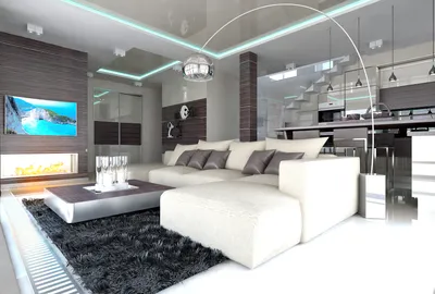 Дизайн квартиры в стиле хай-тек в Киеве - NSDgroup