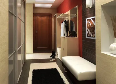 Стильный коридор в доме: картинки