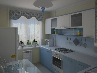 Дизайн кухни в панельном доме с винтажными элементами: фото