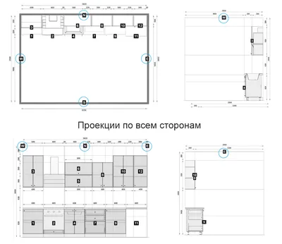 Фотография кухни в Омске с использованием стеклянных фасадов