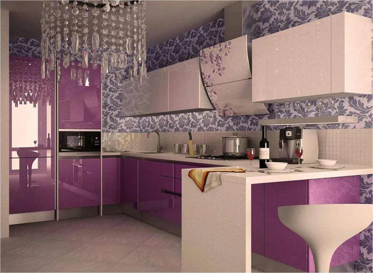 Фото кухни с барной стойкой и функциональным расположением зон Фото кухни с барной стойкой и функциональным расположением зон