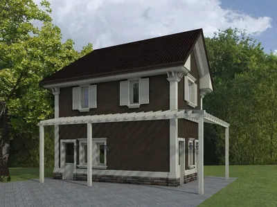 Картинка дизайна забора у дома
