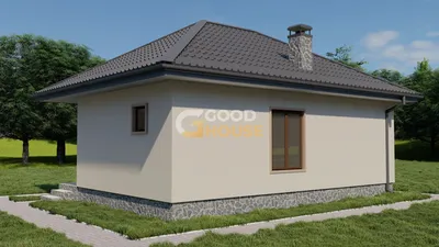 Изображения одноэтажных домов с деревянной отделкой