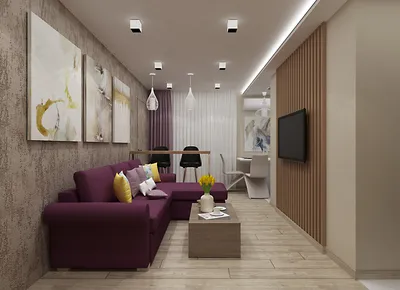 Гостиная с камином в современном стиле | Iroom Design