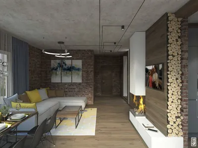 Дизайн интерьера гостиной комнаты - Vail-Project