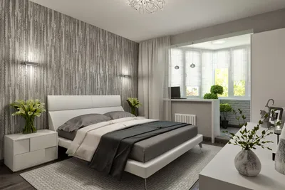 Дизайн спальни с балконом фото