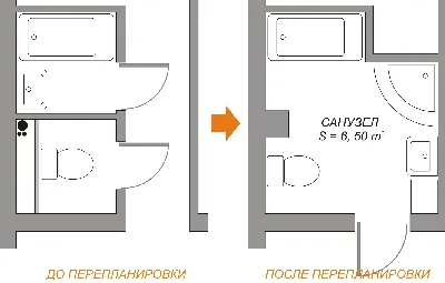 Современный дизайн ванной комнаты в панельном доме на 9 этаже