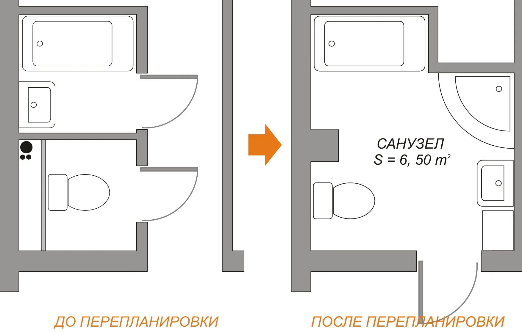 Современный дизайн ванной комнаты в панельном доме на 9 этаже Современный дизайн ванной комнаты в панельном доме на 9 этаже
