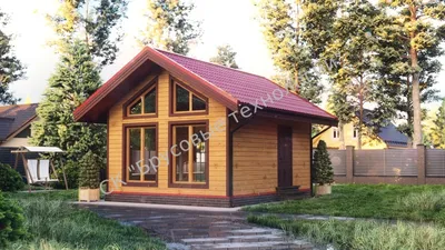 Картинка веранды дачного дома 5 метров с бассейном