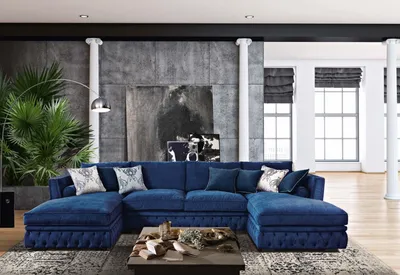 Дизайнерский диван премиум класса AS-0140 \"August Hilton\" в стиле Luxury  Art-deco