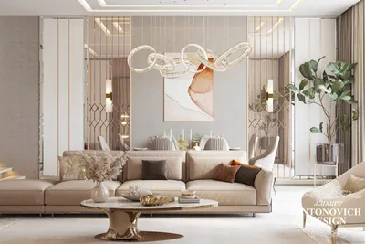 Дизайн Гостиной ⋆ Студия дизайна элитных интерьеров Luxury Antonovich Design