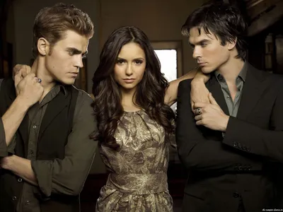 Скачать обои дневники вампира, елена, деймон, стефан, the vampire diaries  разрешение 1024x768 #14419