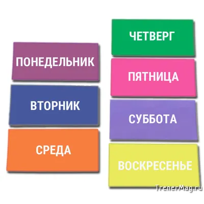 Дни недели и части суток: 12 цветных карточек – купить по цене: 99 руб. в  интернет-магазине УчМаг