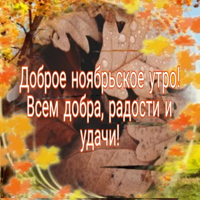 Доброе утро!