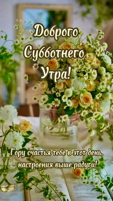 АГС_Утро Доброе субботнее утро, друзья! Пусть день будет ясным, светлым,  тихим и мирным!.. | ВКонтакте