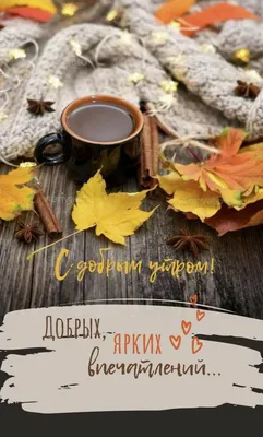 Доброе утро ☕ 🤗Осень кофе на …» — создано в Шедевруме